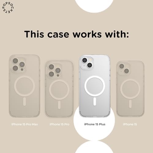 PopSockets iPhone 15 Plus Phone Case with MagSafe- Mickey Classic Check