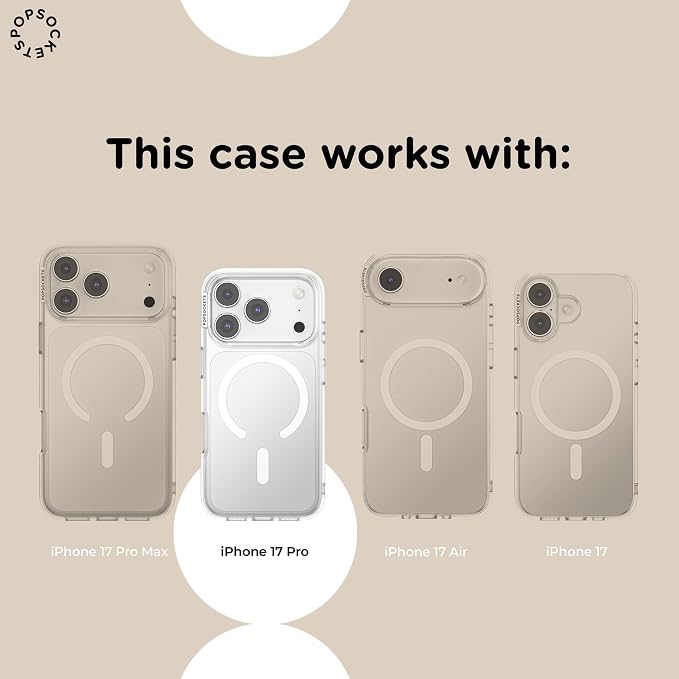 PopSockets iPhone 17 Pro Phone Case with MagSafe- Main Character | Magnetic, Wireless Charging, Camera & Drop Protection, Dragon