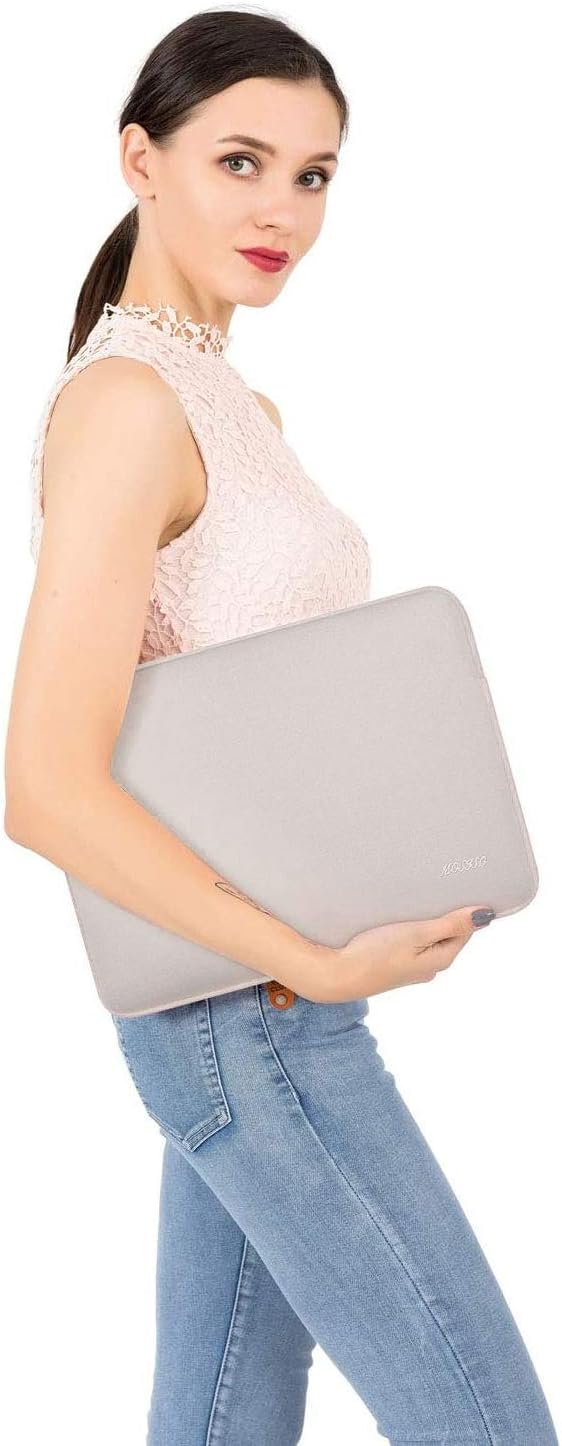 MOSISO Laptop Case 13 inch, 13 inch Laptop Sleeve Bag Compatible with MacBook Air 13 M4 M3 M2 M1 2025-2018 / Pro 13 M2 M1 2025-2016, Neoprene Computer Sleeve Bag with Small Case, Rock Gray