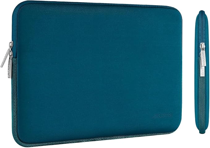 MOSISO Laptop Case 14 inch, 14 inch Laptop Sleeve Bag Compatible with HP Lenovo Dell ASUS Acer, HP Stream, Dell Latitude, Lenovo IdeaPad, Neoprene Computer Sleeve Bag with Small Case, Deep Teal