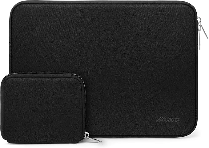 MOSISO Laptop Case 18.5 inch, 18-18.5 inch Laptop Sleeve Bag Compatible with ASUS Gaming Monitor HP Dell Lenovo Notebook, Neoprene Computer Sleeve Bag with Small Case, Black