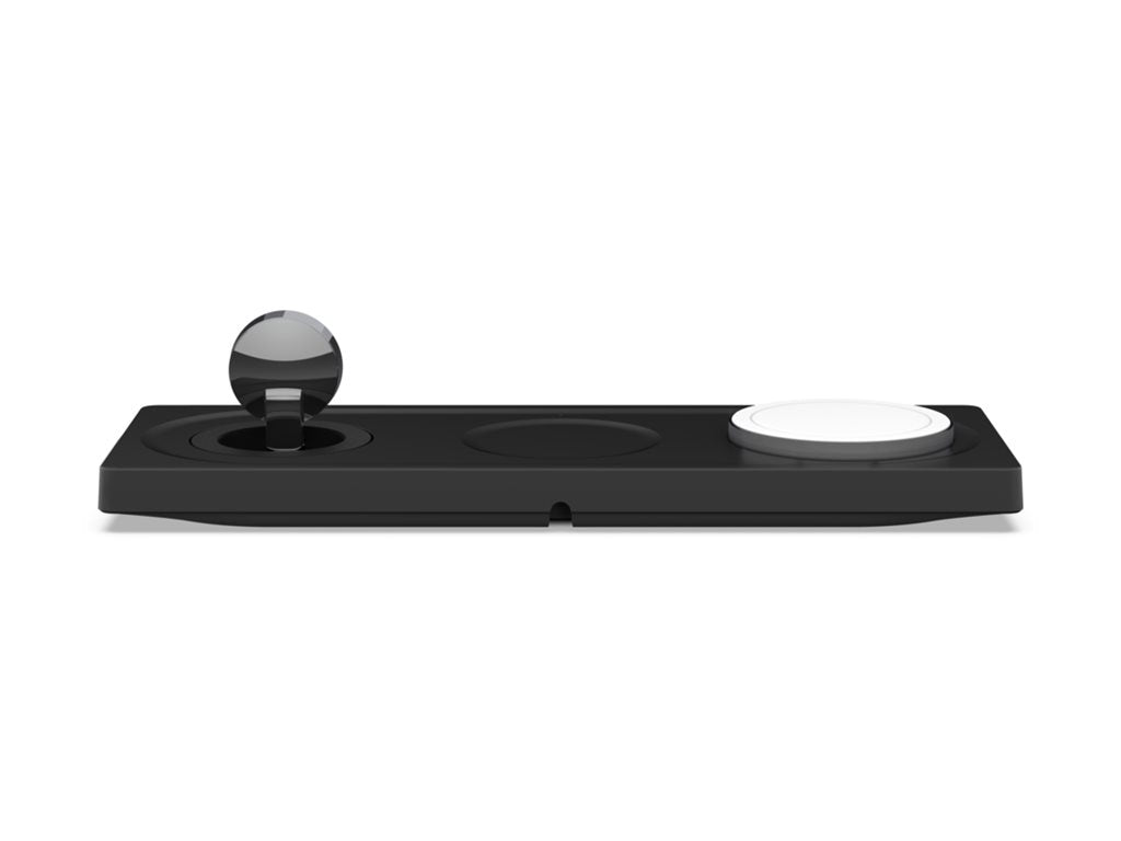 Belkin BoostCharge Pro 3-in-1 - Wireless charging pad - Fast Charge - black - for Apple AirPods; AirPods Pro; iPhone 12, 13; WIZ016TTBK