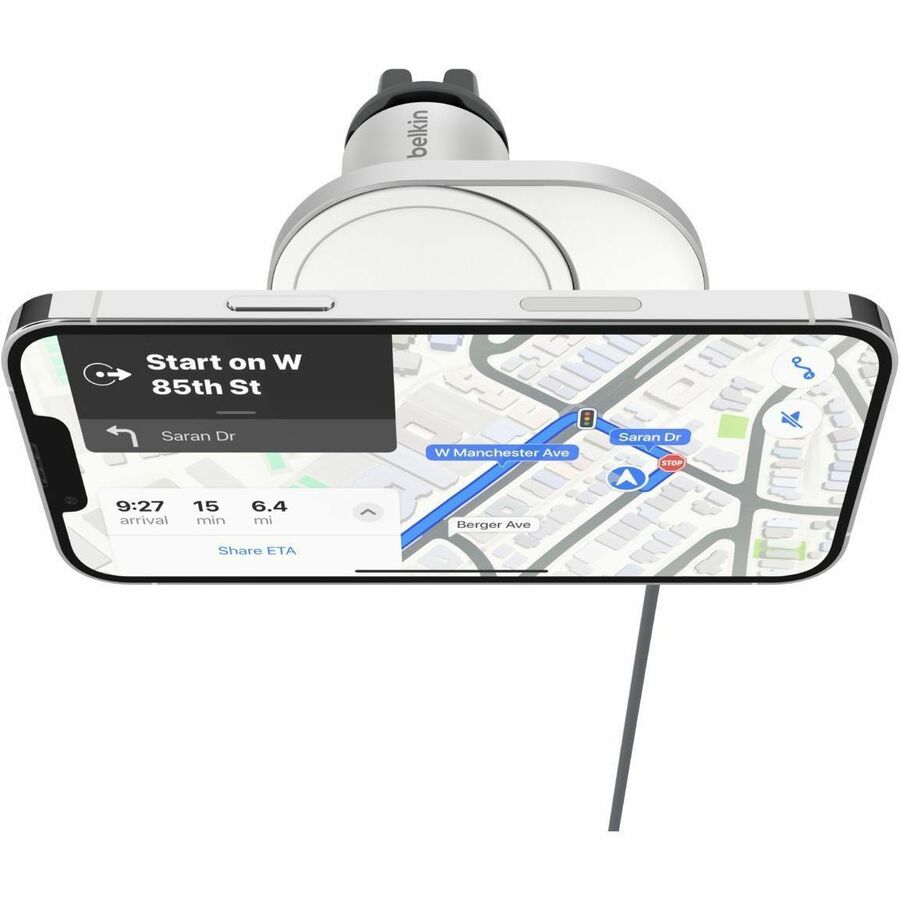 Belkin BoostCharge Pro Wireless Car Charger With Official MagSafe Charging 15W - 1 - For